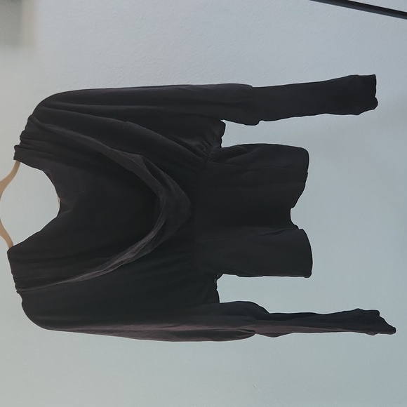 Vintage Y2k Diesel Deep V Corset Waist  Hooded Top - Picture 3 of 6